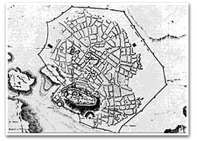 Athens - Byzantine Period Map